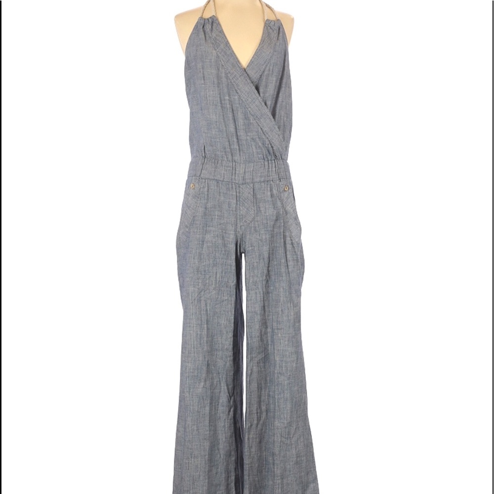MIKE & CHRIS Hartford Japanese Chambray Jumpsuit SUPER RARE!